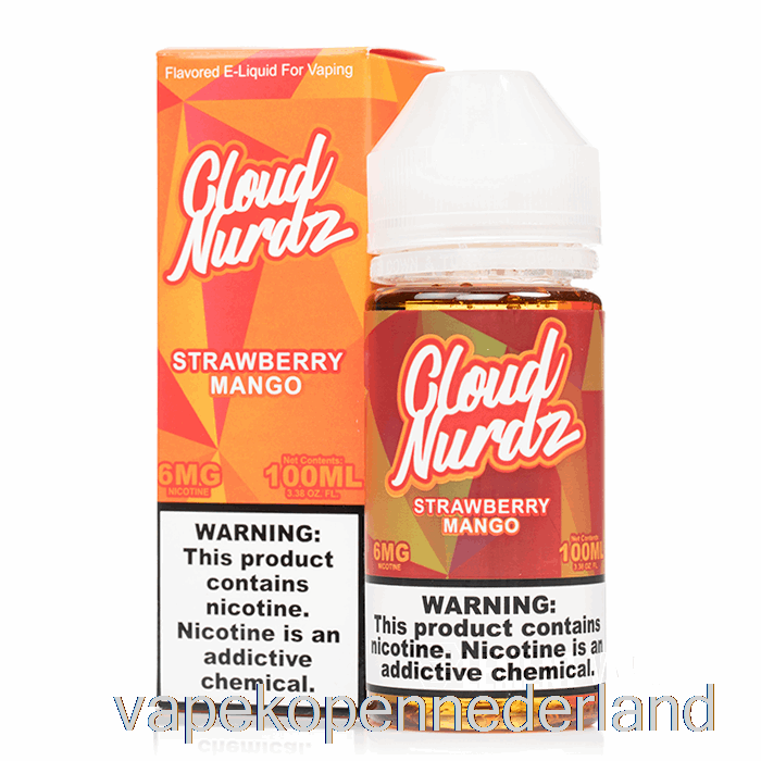 Vape Nederland Aardbei Mango - Wolk Nurdz - 100ml 6mg